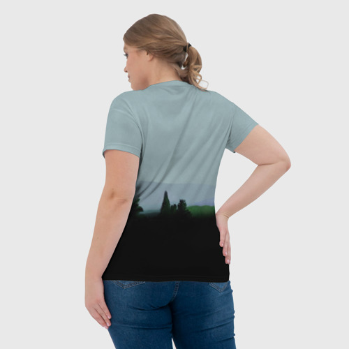 Женская футболка 3D с принтом I want to believe, вид сзади #2
