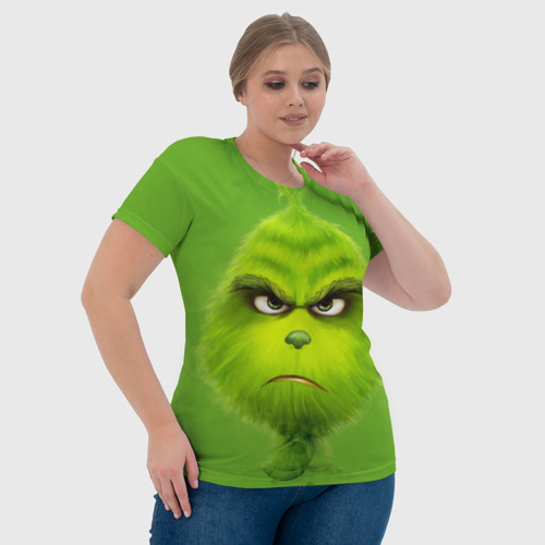 Женская футболка 3D с принтом The Grinch, фото #4