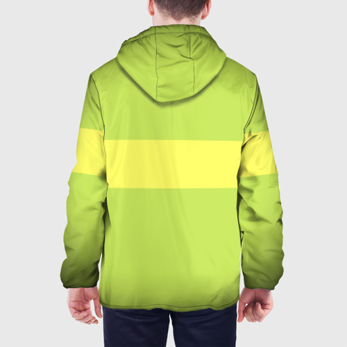 Мужская куртка 3D с принтом ЧАРА (CHARA) | UNDERTALE, вид сзади #2