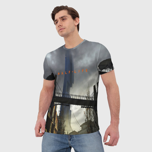 Мужская футболка 3D с принтом Half life, фото на моделе #1