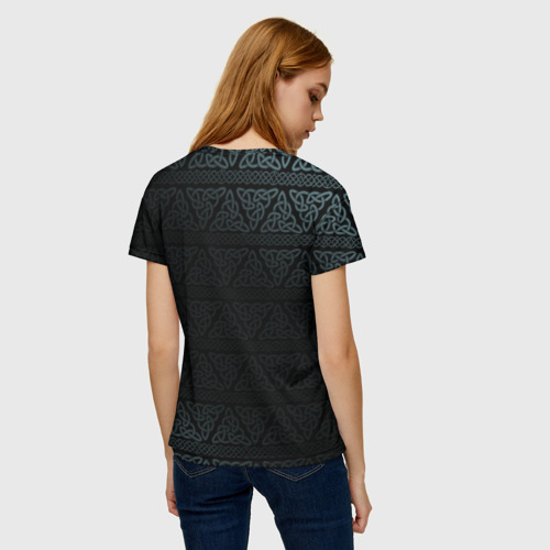 Женская футболка 3D с принтом Odinn, вид сзади #2