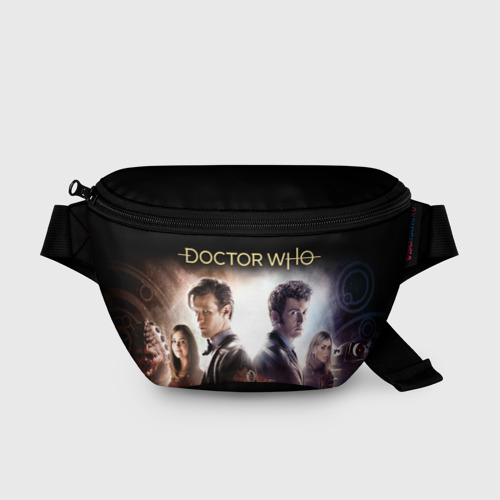 Поясная сумка 3D с принтом Доктор Кто, вид спереди #2