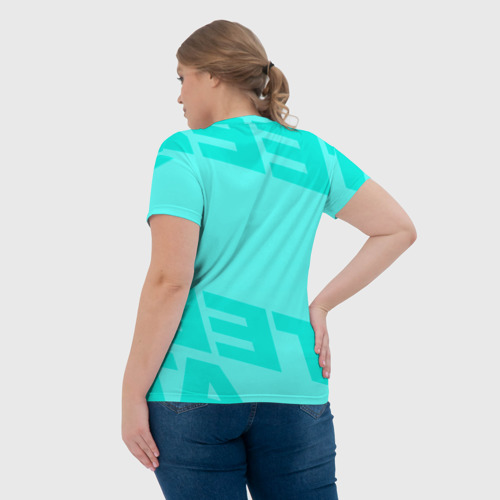 Женская футболка 3D с принтом Ateez, вид сзади #2
