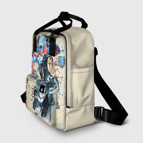 Женский рюкзак 3D с принтом Приключения ДжоДжо, фото на моделе #1