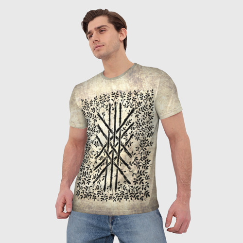 Мужская футболка 3D с принтом Паутина Вирд матрица судьбы, фото на моделе #1