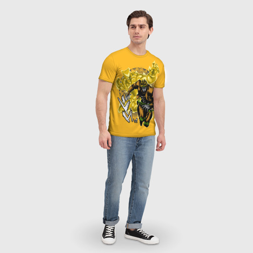 Мужская футболка 3D с принтом Приключения ДжоДжо, вид сбоку #3