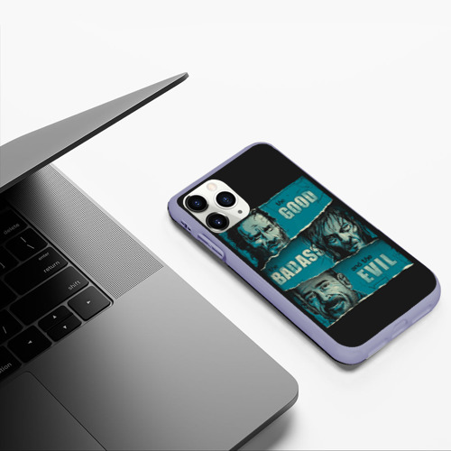 Чехол для iPhone 11 Pro матовый с принтом Good, Badass, Evil, фото #5