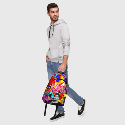 Рюкзак 3D с принтом Руки Вверх, фото #5