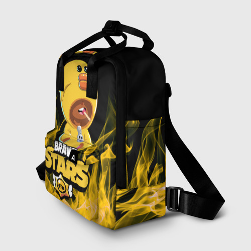 Женский рюкзак 3D с принтом BRAWL STARS SALLY LEON, фото на моделе #1