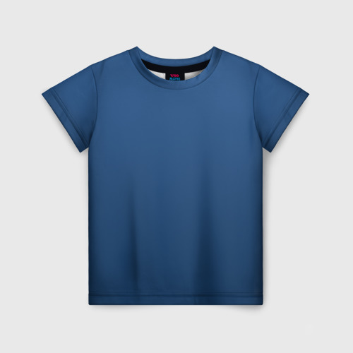 Детская футболка 3D с принтом 19-4052 Classic Blue, вид спереди #2