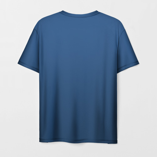 Мужская футболка 3D с принтом 19-4052 Classic Blue, вид сзади #1