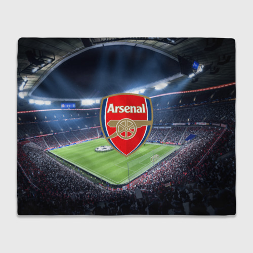Плед 3D с принтом FC Arsenal, вид спереди #2