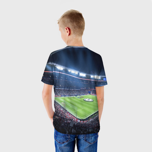 Детская футболка 3D с принтом FC Arsenal, вид сзади #2