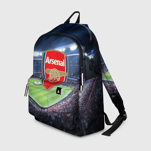 Рюкзак 3D с принтом FC Arsenal, вид спереди #2