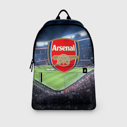 Рюкзак 3D с принтом FC Arsenal, вид сбоку #3