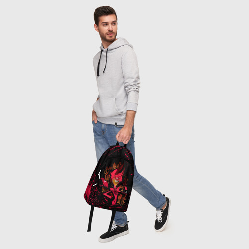 Рюкзак 3D с принтом ОТЕЛЬ ХАЗБИН | HOTEL HAZBIN | АЛАСТОР, фото #5