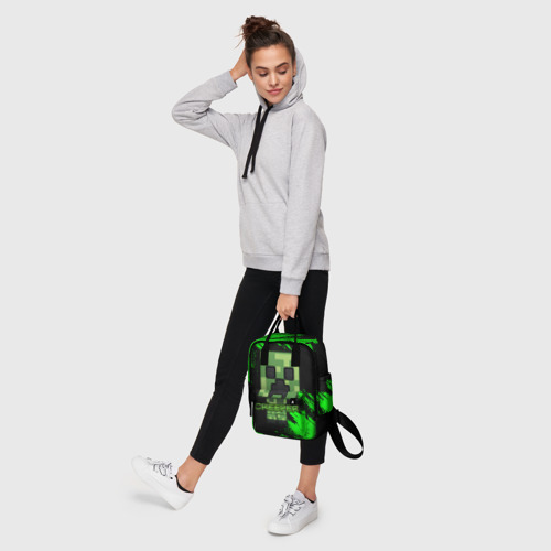 Женский рюкзак 3D с принтом MINECRAFT CREEPER, фото #4