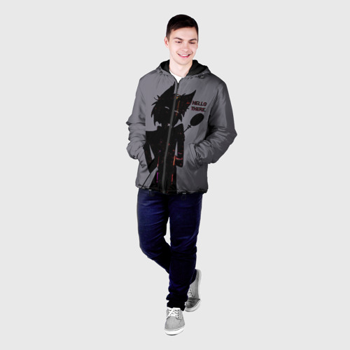 Мужская куртка 3D с принтом Отель Хазбин, фото на моделе #1