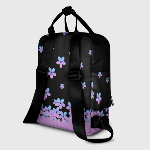 Женский рюкзак 3D с принтом BTS, вид сзади #1