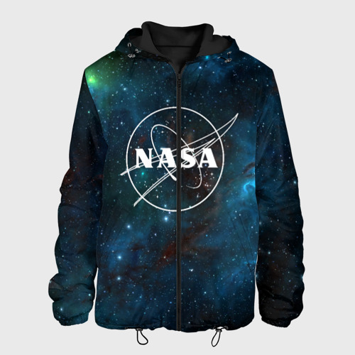 Мужская куртка 3D с принтом NASA, вид спереди #2
