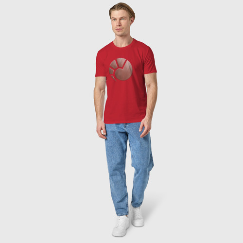 Мужская футболка хлопок с принтом Minmatar, вид сбоку #3