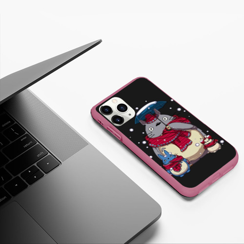 Чехол для iPhone 11 Pro матовый с принтом My Neighbor Totoro, фото #5