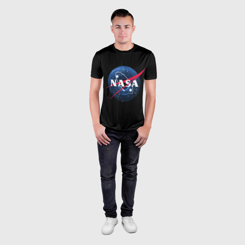 Мужская футболка 3D Slim с принтом NASA Black Hole, вид сбоку #3