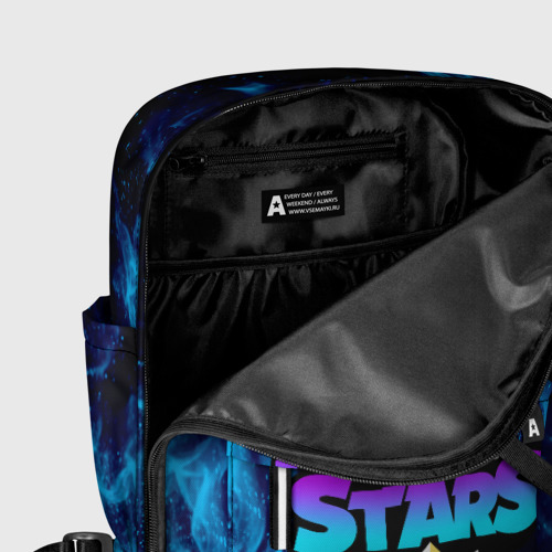 Женский рюкзак 3D с принтом BRAWL STARS LEON SHARK | ЛЕОН АКУЛА, фото #5