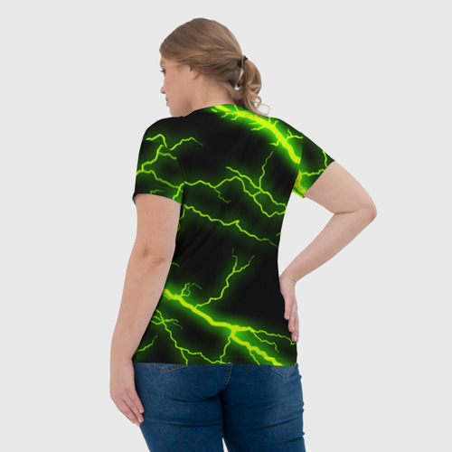 Женская футболка 3D с принтом BRAWL STARS LEON, вид сзади #2