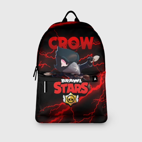 Рюкзак 3D с принтом Brawl Stars crow Бравл старс Леон, вид сбоку #3