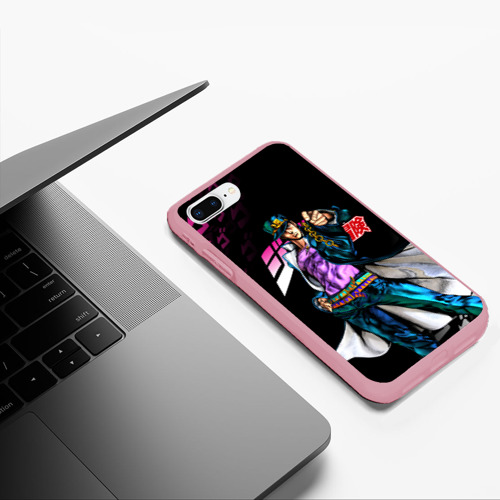 Чехол для iPhone 7Plus/8 Plus матовый с принтом Дзётаро смотрит, фото #5