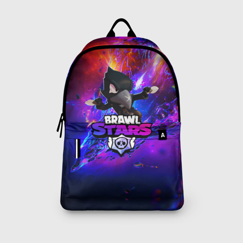 Рюкзак 3D с принтом BRAWL STARS CROW, вид сбоку #3