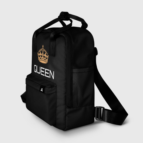 Женский рюкзак 3D с принтом Королева, фото на моделе #1