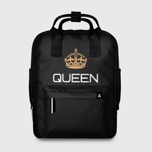 Женский рюкзак 3D с принтом Королева, вид спереди #2