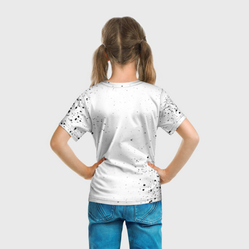 Детская футболка 3D с принтом ВЕДЬМАК, вид сзади #2