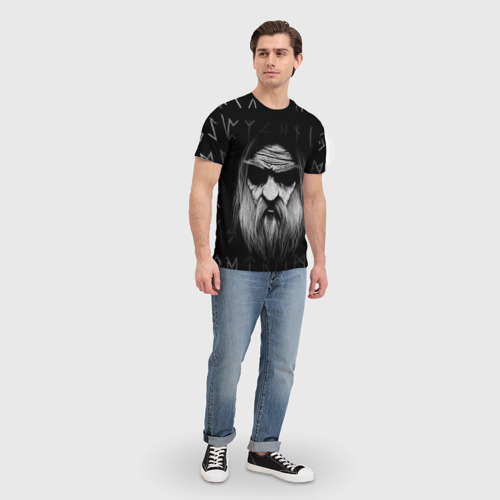 Мужская футболка 3D с принтом Велес, вид сбоку #3