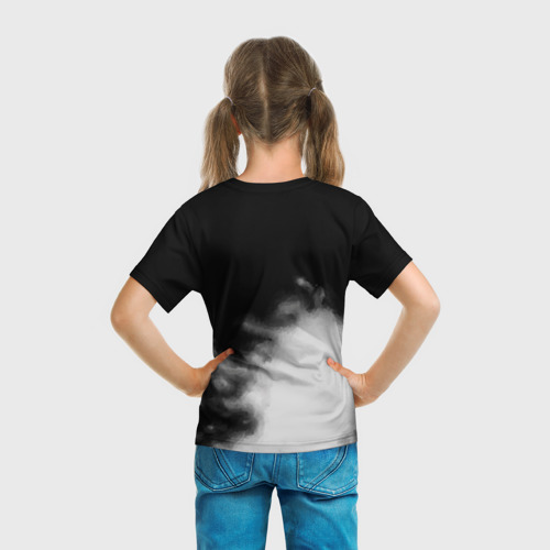Детская футболка 3D с принтом Fencing is the art, вид сзади #2