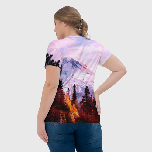 Женская футболка 3D с принтом Из России с любовью, вид сзади #2