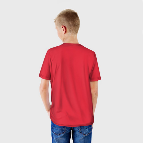 Детская футболка 3D с принтом Taekwondo, вид сзади #2