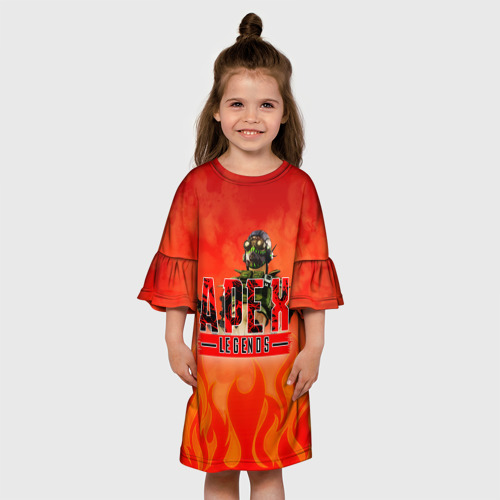 Детское платье 3D с принтом Apex Legends, вид сбоку #3
