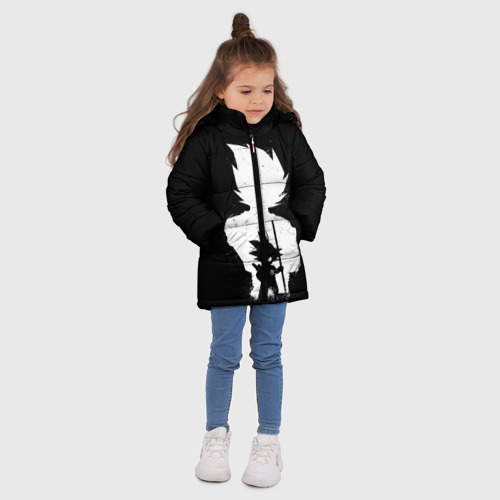 Зимняя куртка для девочек 3D с принтом Mini Dragon Ball, вид сбоку #3