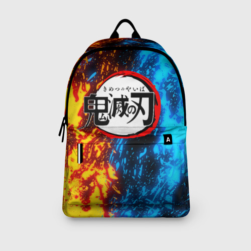 Рюкзак 3D с принтом KIMETSU NO YAIBA, вид сбоку #3