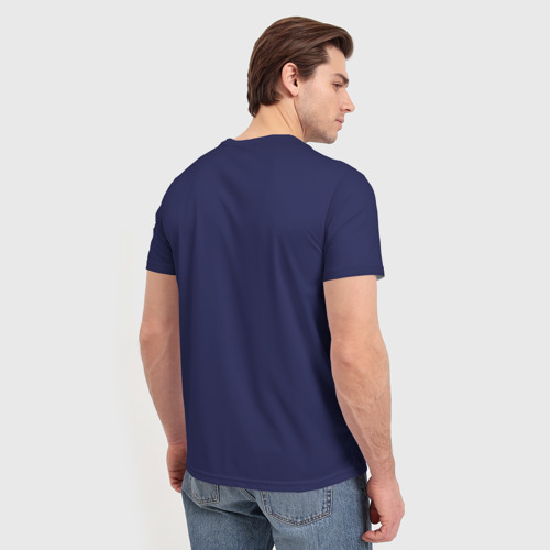 Мужская футболка 3D с принтом Бегу - значит живу, вид сзади #2