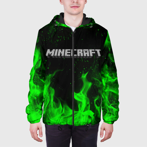 Мужская куртка 3D с принтом MINECRAFT | МАЙНКРАФТ, вид сбоку #3