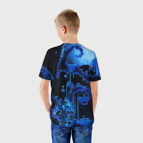 Детская 3D футболка с принтом Terraria, вид сзади #2