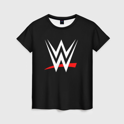 Женская футболка 3D с принтом WWE, вид спереди #2
