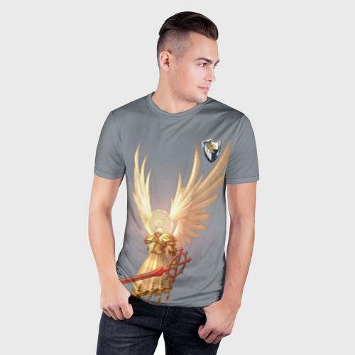 Мужская футболка 3D Slim с принтом Heroes of Might and Magic, фото на моделе #1