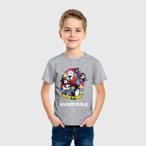Детская футболка хлопок с принтом Undertale, фото на моделе #1