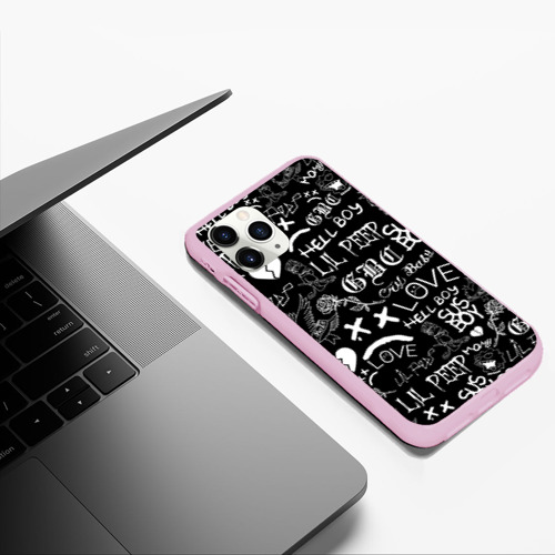 Чехол для iPhone 11 Pro Max матовый с принтом LIL Peep logobombing Лил Пип, фото #5