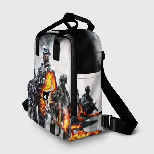 Женский рюкзак 3D с принтом Battlefield | Батлфилд (Z), фото на моделе #1